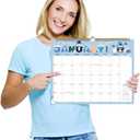 2 x Lbylyhxc 2026 Calendar - 18 Monthly Wall Calendar 2026 from January 2026 to June 2027, 14.8 x 11.5 Inches.Thick Paper includes major holidays and dedicated space for notes and important dates (Wall Calendar Festivals)