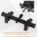 Universal Adjustable Crankshaft Pulley Puller Removal Tool, Ribbed Drive Crankshaft Pulley Remover, AC Pulley Puller Ribbed Puller for Crankshafts, Alternators, A/C Units & Water Pumps (35mm-160mm)