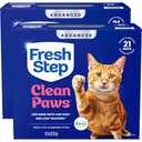 Fresh Step Clean Paws Advanced Multi Cat Clumping Litter with Febreze Freshness, 18.5 lb Each, Pack of 2