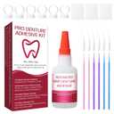 Dental Lab Instant Bonding Dental Glue for Dentures & Lab Tools - Fast-Setting in 15-60 Sec | Crack Repair & Gap Filling | Long-Lasting Hold (Days to Weeks)  1oz