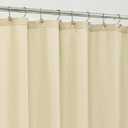 ALYVIA SPRING Cream Fabric Shower Curtain Liner Waterproof - Soft & Light-Weight Cloth Shower Liner with 3 Magnets, Hotel Quality & Machine Washable - Standard Size 72x72, Cream