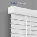 Room Darkening Cordless Mini Blind - 23" W x 64" L - White, Over 1,400 Custom Sizes Starting at 9.97, Durable 1" Vinyl Slats, Smooth Lift Operation, Horizontal Window Shades by Lumino