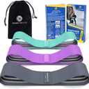 Desire Deluxe Premium Resistance Bands Set  Fabric Stretch Bands for Strength Training, Physical Therapy, Pilates & Yoga, Non-Slip Workout Bands for Men & Women (3 Pack)