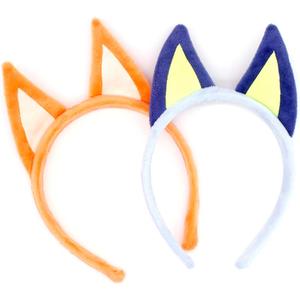 Jing xin 2 PCS Dog Ears Headbands,Halloween Animal Headwear Cosplay Costume Accessories Birthday Party for Children Adult