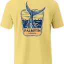 Palmyth Fishing Shirts for Men Short Sleeve T-Shirt UPF 50+ Sun Protection UV Tee (X-Large)