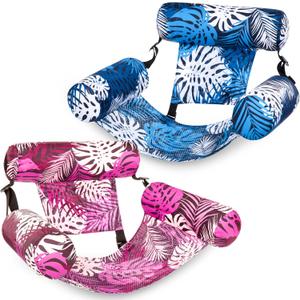 SLOOSH Inflatable Pool Floats Adult,2 Packs Floating Lounge Chairs,Blow up Pool Noodles for Adult Heavy Duty,Floating Chair for Party Summer Water Beach Lake Fun