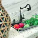 2 Way Kitchen Counter Top Water Filter Faucet Diverter Valve Aerator Splitter with Female M22 Thread and 1/4'' OD RO Tubing outlet Oil Rubbed Bronze