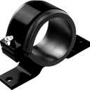 Hovom Fuel Filter Mounting Bracket, 50mm Fuel Pump Clamp Holder with Rubber Inner Ring, Aluminum Alloy Mounting Cradle Bundle Holder for Oil/Fuel/Gas Pumps, Universal Car Accessories (Black)