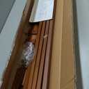 MEEDEN Easel Stand for Painting Canvas: Beechwood Lyre Easel Tripod Stand - Adjustable Art Paint Easel with Brush Holder, Washer & Metal Stand, Artist Easel for Painting, Display, Wedding Sign, Walnut