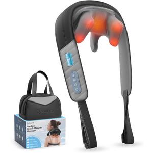COMFIER 4D Neck Massager for Pain Relief Deep Tissue,Hands-Free Massager for Neck and Shoulder Pain, Wireless Back Massager with Storage Bag, Gift for Mom Dad Women Men (Charcoal) COMFIER 4D Neck Massager for Pain Relief Deep Tissue,Hands-Free Massager for Neck and Shoulder Pain, Wireless Back Massager with Storage Bag, Gift for Mom Dad Women Men (Charcoal)