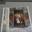 Bits and Pieces  1000 Piece Jigsaw Puzzle for Adults  Horse Barn Christmas - Winter Holiday Scene Jigsaw Puzzle by Artist Russell Cobane, Completed Puzzle Size: 20" x 27"