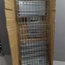 VEVOR Live Animal Cage Trap, 31" x 10" x 12" Humane Cat Trap Galvanized Iron, Folding Animal Trap with Handle for Rabbits, Stray Cats, Squirrels, Raccoons, Groundhogs and Opossums