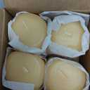 French Vanilla Pillar Scented Candles 3" Tall X 3" Wide Set of 4