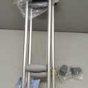 Aluminum Crutches for Adults & Seniors, Adjustable Crutches for Walking, Comfortable Lightweight Crutch with Underarm Pad and Crutch Bag & Hand Grip, 300 LB Weight Capacity, Fitting 5'2"-5'8",1 Pair