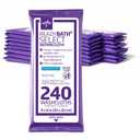 Medline Readybath Body Wipes, Shower and Bath for Adults, No Rinse Disposable Washcloths, Extra Thick, Hypoallergenic, Alcohol-Free, Aloe-Infused, Unscented, 240 Count (30 Packs), 8x8 Inch