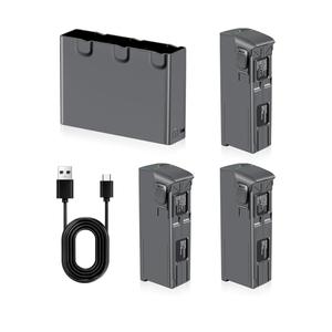 Avata 2 Intelligent Flight Battery 3-Pack 2150mAh Large Capacity Portable Replacement Battery and Two-Way Charging Hub， Fully Compatible with Avata 2 Drone（23 Minutes of Max Flight Time）