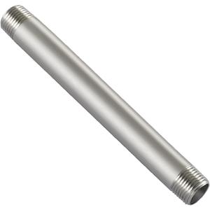 Beduan Stainless Steel Pipe Fitting, 1/2" NPT x 1/2" NPT Male Threaded, 24" Length Pipe Nipple