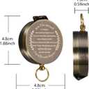 Compass Gift-Retirement Gifts for Men, Compass Present You Will Be Missed for Men, Coworker Leaving Farewell Going Away New Beginnings Gifts for Coworker Friends Him Nurse Boss Teacher Employee