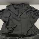 DINGANG Women's Casual Blazers Open Front Puff Sleeve Work Office Jackets Blazer (X-Large, Black)