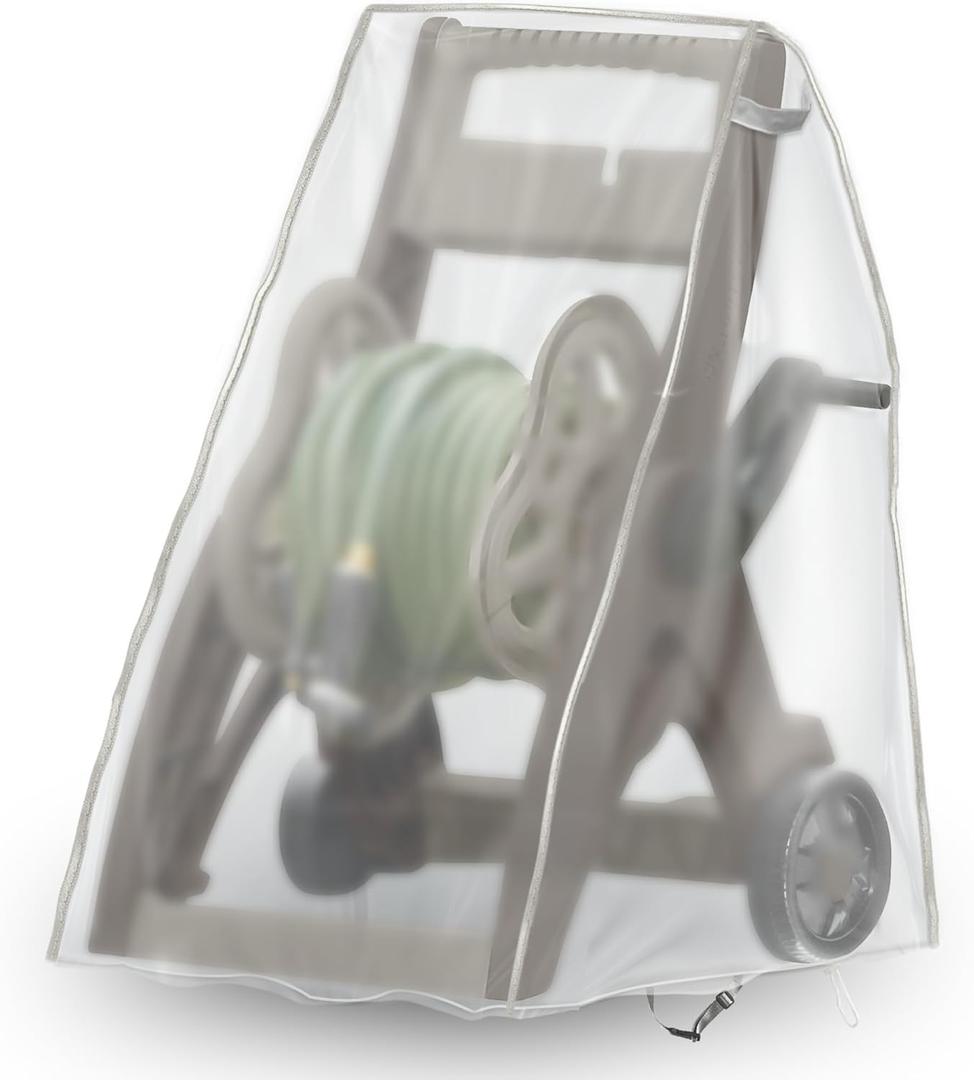 Veranda Patio Free Standing Portable Garden Hose Reel Cover,Protect Your Hose Reel and Prolong Its Life(25.9" x24.8" x 34.6")