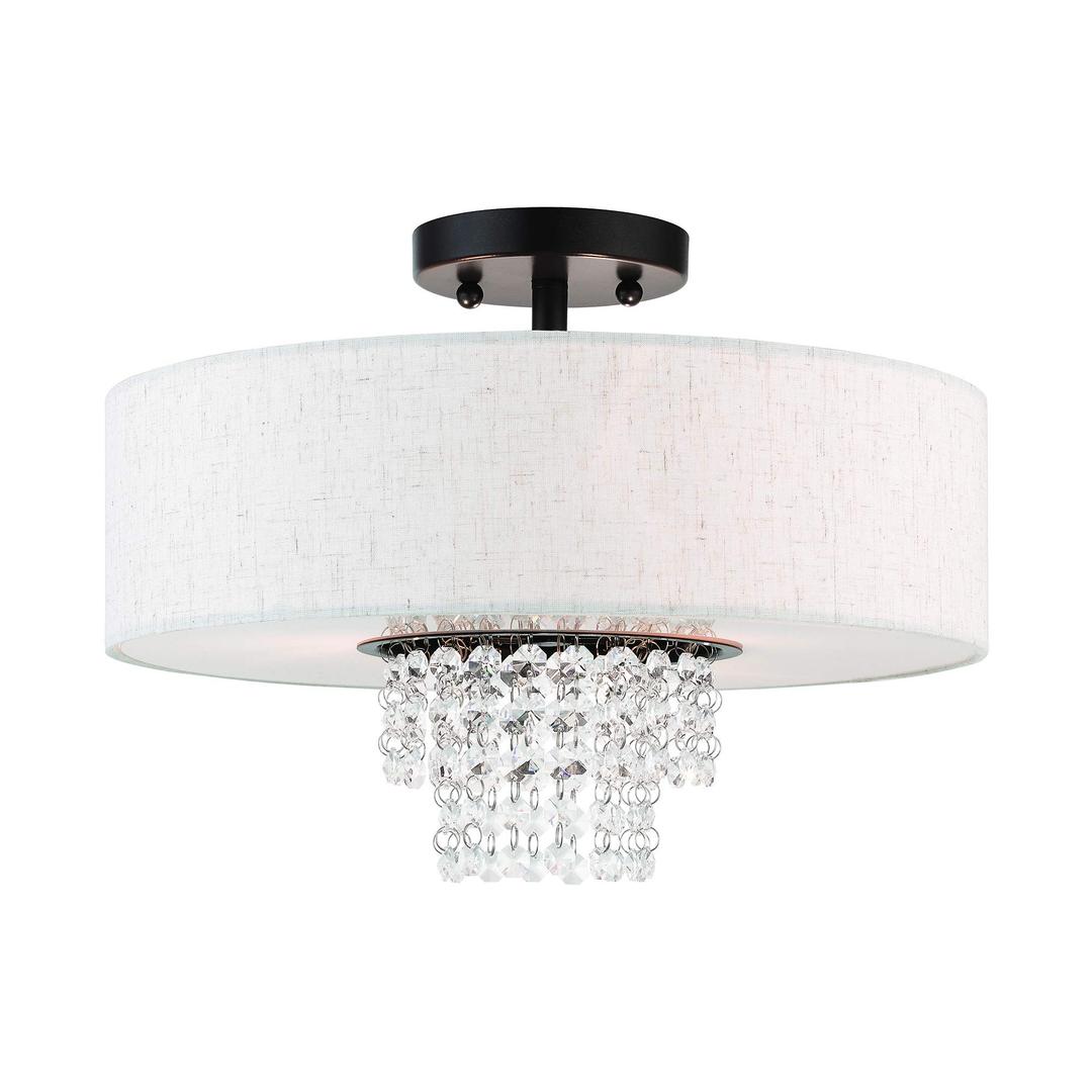 Livex Lighting 51096-92 Carlisle English Bronze 3 Light Ceiling Mount
