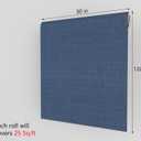 Decotalk 30"x120" Grasscloth Wallpaper Peel and Stick Dark Blue Wallpaper for Bedroom Textured Grass Cloth Removable Vinyl Wrap Dark Blue Contact Paper Peel and Stick Blue Contact Paper for Cabinets