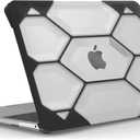 IBENZER Hexpact Compatible with New MacBook Air 13 Inch Case 2022 2021 2020 M1 A2337 A2179 A1932, Heavy Duty Protective Case for Apple Mac Air 13 Retina with Touch ID, Clear, HAT13-CL
