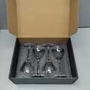 Nick and Nora Cocktail Glasses, 5.8Oz Hand Blown Martini Glasses Set of 4, 100% Lead-Free Crystal Coupe Glassware, Small Cocktail Glasses for Manhattan, Cosmopolitan, Espresso with Gift Box