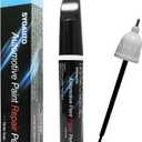 SYOAUTO Black Touch Up Paint for Tesla Model Y 3 X S Car Touch Up Paint Pen 0.4 oz Automotive Scratch Repair Pen Brush and Tip 2 in 1 Pen (Black)