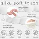 Cloud Keyboard Wrist Rest Create-ables Qloud Cloud Wrist Rest for Computer Keyboard and Mouse, Ergonomic Memory Foam Wrist Pad with Non-Slip Base, Includes Cloud Mouse Pad White
