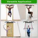 SELEWARE Heavy Duty Welded Pull Up Bar, Versatile Doorway Wall Mount, Joist Mounted, and Ceiling Mounted Chin Up Bars, Thick Metal Sturdy Construction for Full Body Workouts Support 500 lbs