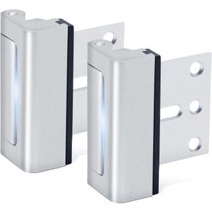 Home Security Door Lock, 2 Pack Door Reinforcement Locks for Front Door, Upgraded Door Latch Withstands 800lbs of Force, Prevents Unauthorized Entry, Easy to Install, Perfect for Solo Living