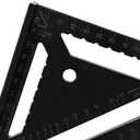 2Pack 7 Inch Plastic Carpenter Square, Triangle Square, Measuring Tool for Carpentry , Engineering, and Construction