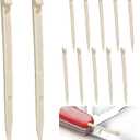 Saillong 12 Pack Toothpicks Compatible with Victorinox/Swiss Army Knife 91mm 3 1/2 2 inch Toothpick Replacement Compact Sturdy Army Pocket Knife Accessories Cleaning Teeth Opening Zip Ties