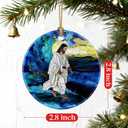 2 x Jesus Christ Ornament | Christmas Ornaments, Christian Christmas Decorations, Hanging Ornaments for Tree | God Jesus Home Decor | Christian Gifts, Religious Gifts, Gift Exchange Ideas