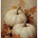 BCUANGD Vintage Fall Wall Art - Autumn Wall Decor Poster Hanger with Wood Frames, Retro Pumpkin Maple Leaf Wall Hanging Canvas Decor for Farmhouse Home Bedroom, 12x16 Inches