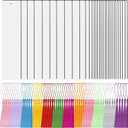 90Pcs Sublimation Blanks Bookmark, BetterJonny 30Pcs Metal Craft Bookmark with Tassels Rectangle Double Sided Sublimate Unfinished Book Marker Tags for Classroom Projects and Present Tags