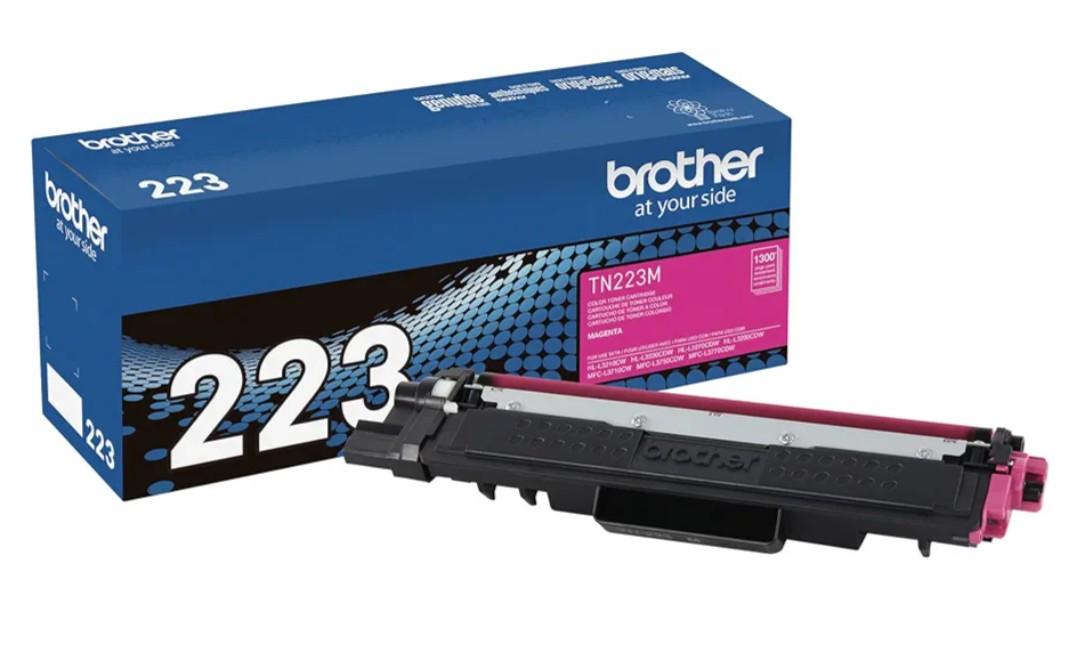 Brother Genuine TN223M Standard Yield Magenta Toner Cartridge (TN223 Series) (For use with HL-3210CW, HL-3270CDW, HL-3230CDN, MFC-L3770CDW, MFC-L3750CDW Printers