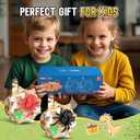 Walkie Talkies for Kids 2 Packs, Kids Toys for Boys Girls Aged 3 to 8 Years Old for Outdoor Adventure, Camping, Halloween, Birthday (White)