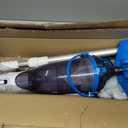 2025Upgraded Cordless Pool Vacuum for Above Ground, Handheld Pool Spa Vacuum Cleaner for Inground Pools Hot Tub, Rechargeable, 60" Extendable Pole, up to 19.5 GPM for Leaves, Debris, Shallow Steps (Blue)