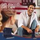 Buttons & Pleats Wool Socks for Men & Women Merino Thermal Warm Cozy Winter Boot Sock (Black)