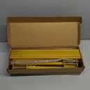 Square Backdrop Stand, Wedding Arch Heavy Duty Adjustable Stand, Over The Table Rod Stand with Clamps, Metal Gold Garden Balloon Frame for Baby Shower Party Decoration (2-IN-1 6.5 FT)