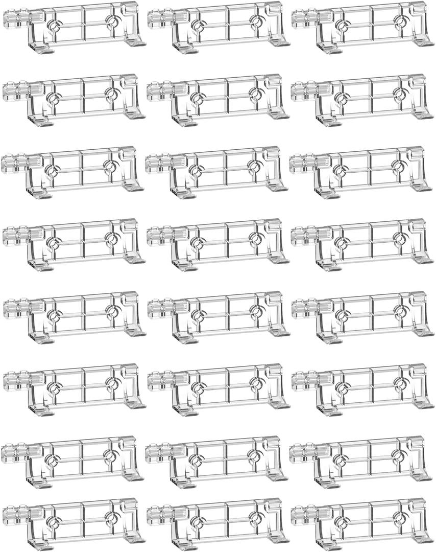 Car Wall Mount Compatible with Lego Speed Champion Series, Wall Bracket Compatible with Lego Speed of Champions with a Base for The Pilot, Clear,24 PCS