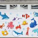 Summer Garage Decoration Magnet Stickers Ocean Animal Refrigerator Decals for Summer Home Party Room Garage Door Car