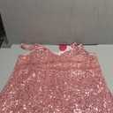 Trancylight Women's Glitter Sequin Dress Spaghetti Strap V Neck Party Cocktail Sparkly Mini Dress Clubwear XXL