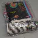 Black Bow Birthday Party Supplies Girl Coquette Birthday Party Decorations Includes Black Bow Plates Napkins Cups Tablecloth Banner for Bow Theme Party Decorations, Serve 24