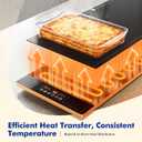 Electric Warming Trays for Buffets Party - 55x14 Inch Food Warmers, Buffet Servers and Warmers - Extra Large Hot Plate with Fast Heating & Adjustable Temp for Restaurants, Events