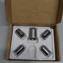 Wheel Lock Lug Nuts M12x1.5 Anti Theft Fits Honda Accord 2008-2025 / CR-V 2006-2022 / Civic 2006-2025 / HR-V 2016-2022 & More Hex Key Spherical Seat, Alloy Wheel Lock set, 4Pcs, Replace 08W42-SNA-101