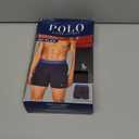 POLO RALPH LAUREN Men's 4D Flex Performance Air Boxer Briefs Regular and Long Leg 3-Pack (Red/White Black/White Grey/White - 3 Pack)