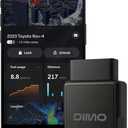 DIMO GPS Vehicle Tracker with Real-Time Location | OBD2 Wireless Scanner, AI-Powered Diagnostic Tool for Check Engine Light & 9000+ Error Codes | Track Driving Habits, Battery & Fuel Usage